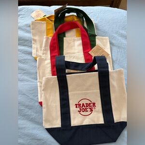 Trader Joe's Canvas Mini Tote Bag (all 4 colors included)